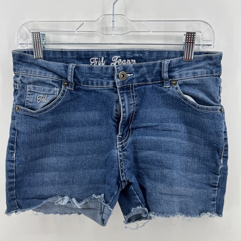 FIL Women's Denim Shorts Size 9 Cut Off Blue